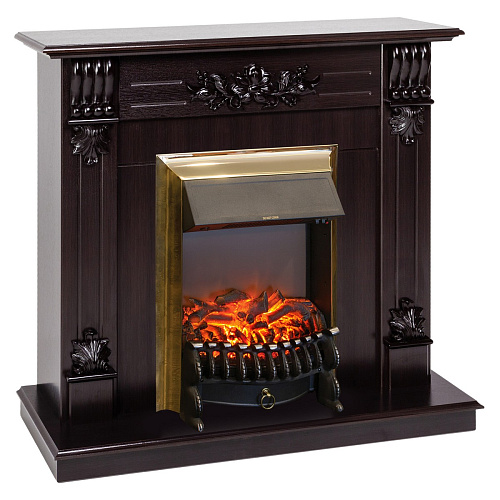 Каминокомплект Ottawa DN с очагом Fobos Lux Brass RealFlame купить