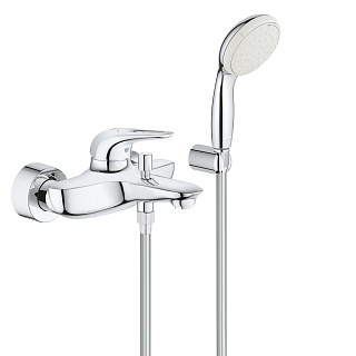 Смеситель Eurostyle для ванны с ручным душем цвет хром GROHE 3359230A купить