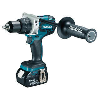 Дрель-шуруповерт аккумуляторная Makita DDF481RTE (бесщеточная) в кейсе с доп. рукояткой XRT 18В 115/60Нм 2акк*5.0а/ч купить