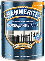 Грунт-эмаль по ржавчине Hammerite 3в1 молотковая черная 1601 5 л