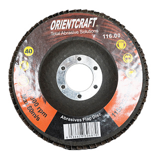 Круг лепестковый торцевой (КЛТ) ORIENTCRAFT Р40 (№40) 115*22мм 116.00А 40F купить