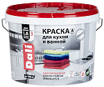 Краска для кухни и ванны Dali моющая акриловая белая (База A) 9 л Краска для кухни и ванны Dali моющая акриловая белая (База A) 9 л