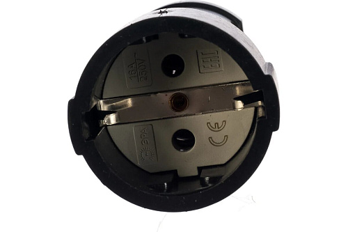 Розетка кабельная Rx4-B Б0039685 с/з ПВХ 16А черная ЭРА 984687 купить