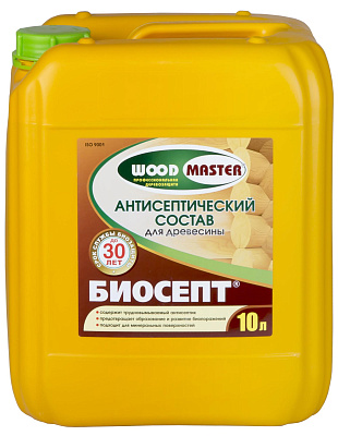 Антисептик для дерева Woodmaster Биосепт Бесцветный (10л) купить