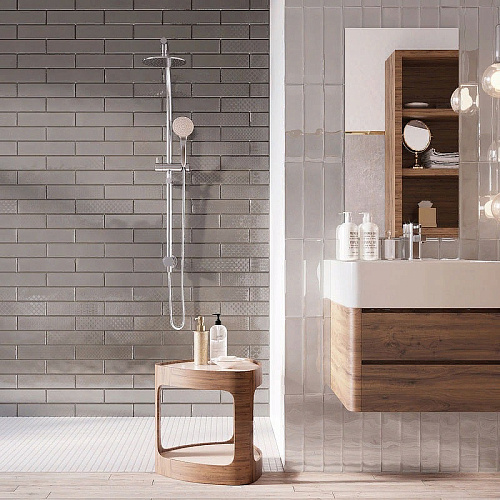 Плитка настенная FLORENCIA DECOR GRIGIO 7,5*30см Decocer купить
