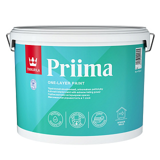 Краска интерьерная Tikkurila PRIIMA глубокоматовая бесцветная (База С) 9л купить