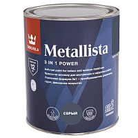 Краска по ржавчине METALLISTA глянцевая серая Tikkurila 700014085 (0.8л)