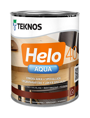 Лак полиуретановый Helo Aqua 40 полуглянцевый бесцветный (0.9л) купить