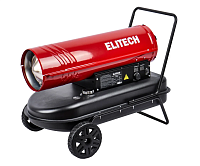 Пушка тепловая дизельная Elitech ДП 30 (прямой нагрев) 30кВт 720м3/ч S-330м2 бак 36л
