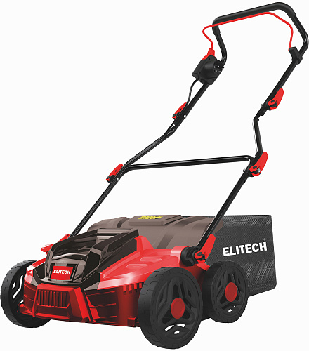 Аэратор (скарификатор) ELITECH СЭ 1536Т электический (2 вала) 1500Вт ширина обработки-360мм травосборник-45л (E1603.011.00) купить