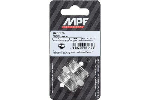 Ниппель бочонок 3/4" наружная-наружная MIXTON ИС.072165 купить
