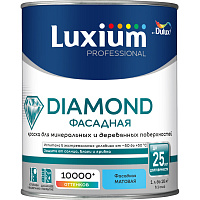 Краска Dulux Prof Diamond Фасадная гладкая матовая база BС Luxium 50034858 (0.9л)