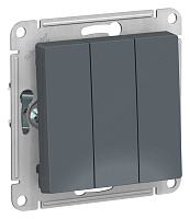 Выключатель Atlas Design ATN000731 3кл сх1+1+1 грифель