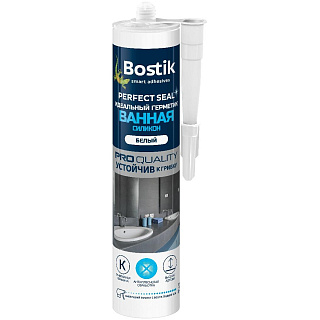 Герметик идеальный Bostik Perfect Seal ванная силикон белый BOK212786 (0.28л) купить