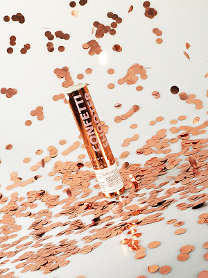 Пневмохлопушка 20см Rose Gold 8820RG купить
