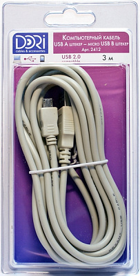 Шнур Dori 2412 USB A шт- micro USB B  купить