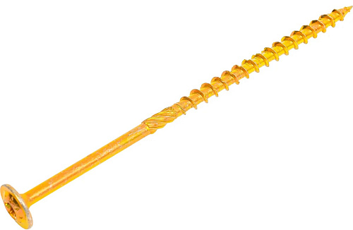 Саморез конструкционный, тарельчатый, прессшайба Torx 6,0*140 100шт желтый цинк Daxmer 00000436043 купить