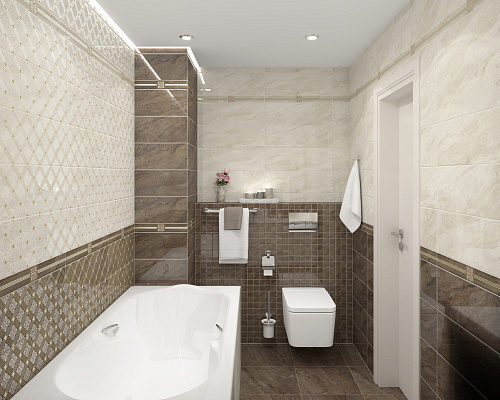 Плитка настенная Royal бежевая 20*60см Laparet 60047 купить