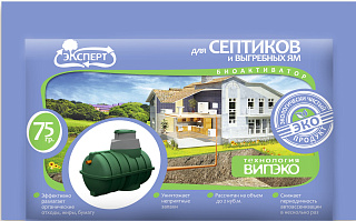 Биоактиватор Эксперт "Для септиков и выгребных ям"  75г Доктор Робик Lt001118 купить