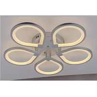 Люстра Schaffner Omento LED 110W 9350LM 3000K-6000K серебряная 39035-5 Silver
