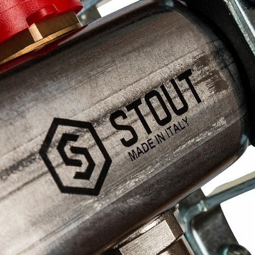 Группа коллекторная из нержавеющей стали Stout с расходомерами 5 выходов 1"*3/4"EK SMS 0917 000005 купить