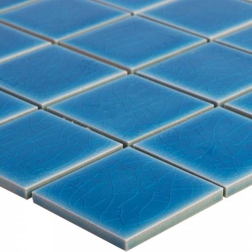Мозаика керамическая Crackle Light Blue Glossy 48*48мм 30.6*30.6см Starmosaic купить