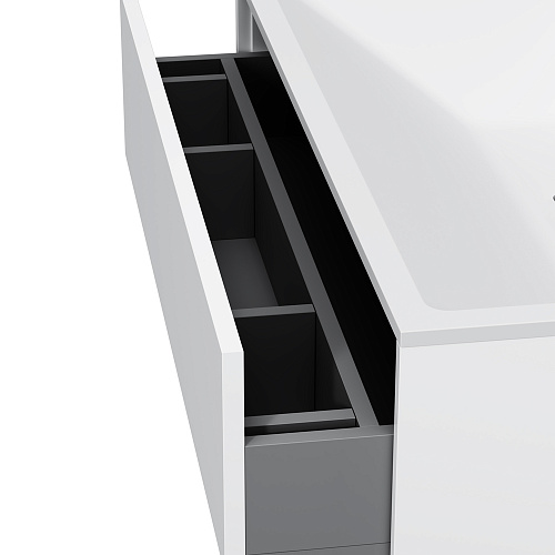Тумба подвесная INSPIRE V2.0 с раковиной INSPIRE 80 3 ящика белый матовый AM.PM M50AFHX0803WM купить
