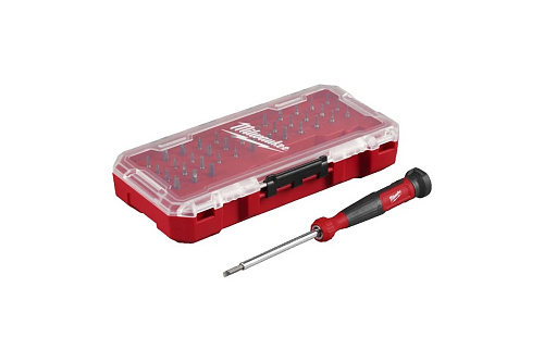 Отвертка прецизионная  39 в 1 набор кейс 39 бит + держатель Milwaukee 4932498177 купить