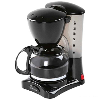 Кофеварка HS-2021 550Вт, 0.6л черная 005119 купить