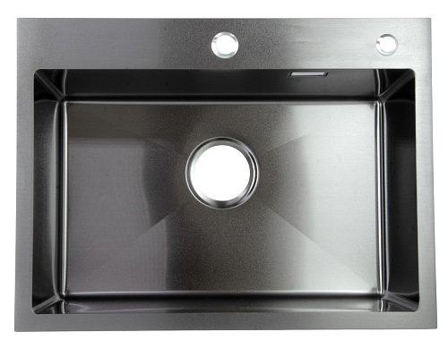 Мойка из нержавеющей стали врезная D6045B PRO 600*450*220мм ГРАФИТ SANTREK AQUA 318417 купить