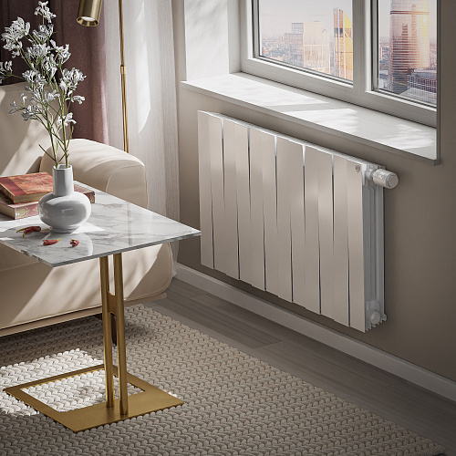 Радиатор биметаллический PianoForte 500 VDR80 12 секций Royal Thermo RTPNVDR8050012 Bianco Traffico купить