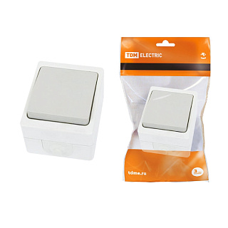 Выключатель Вуокса 1клав о/у SQ1803-0001 10А IP54  купить