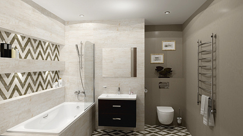 Декор 1 Арлингтон, светлый, 19.9*60.3см LB-CERAMICS 3606-0018 купить