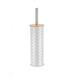 Ерш с бамбуковой крышкой FORA WHITE RHOMBUS FOR-BRUSH-1099WB белый/бамбук 3л Ерш с бамбуковой крышкой FORA WHITE RHOMBUS FOR-BRUSH-1099WB белый/бамбук 3л