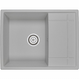 Мойка кухонная Granula GR-6501 прямоугольная 65*49.5см с универсальным крылом алюминиум купить