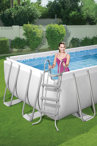 Бассейн каркасный Bestway Power Steel 56441 с фильтром-насосом и лестницей 6478л 404*201*100см 004878 купить