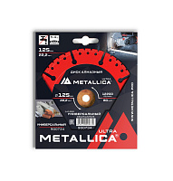 Алмазный диск METALLICA Ultra 125*22 H- 4мм универсальный дер, бет, мет, пласт (900734)