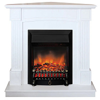 Каминокомплект ANDREA CORNER STD/EUG WT + FOBOS-S LUX BL RealFlame