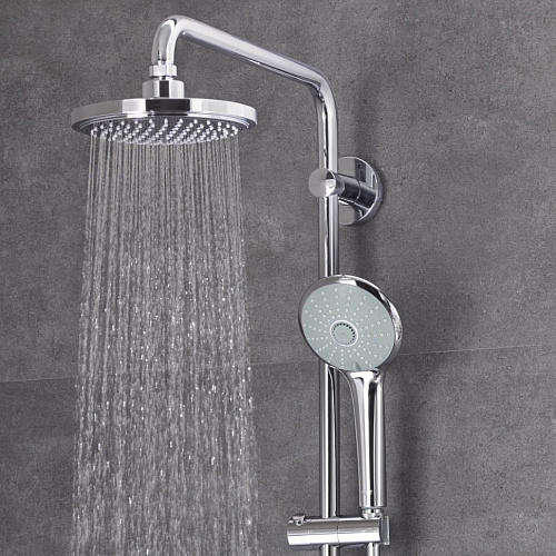Система душевая Euphoria  с термостатическим смесителем цвет хром GROHE 27296001 купить