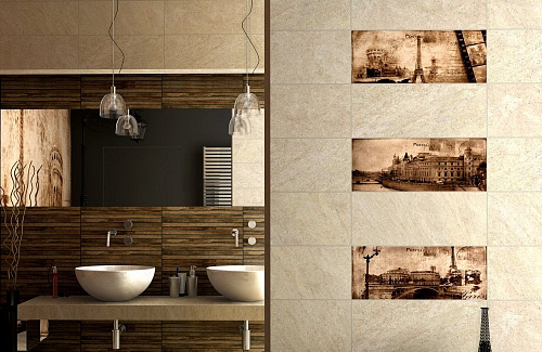 Вставка Postcard beige 3 20*50см Ceramika Konskie купить