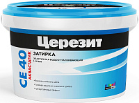 Затирка для швов СЕ 40 водоотталкивающая манхеттен Ceresit  1956424 (2кг)
