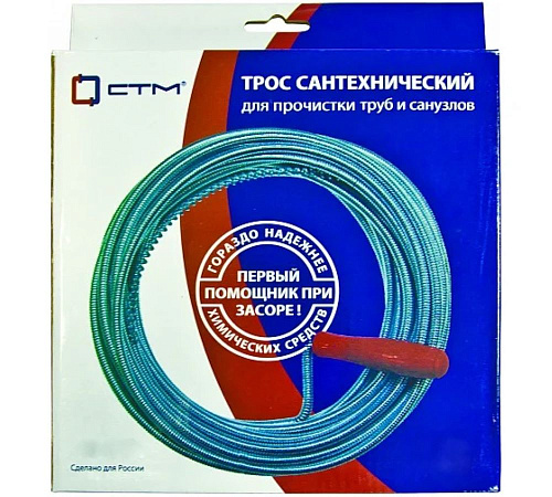 Трос оцинкованный с ручкой 1.4мм*6мм*9м СТМ CIDC0090 купить