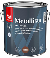 Краска по ржавчине Tikkurila METALLISTA молотковый коричневый 2.5 л