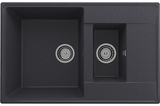 Мойка для кухни Ulgran Quartz Prima 780 1,5 K-08 кварцева прямоугольная 78*50см 2 чаши космос купить
