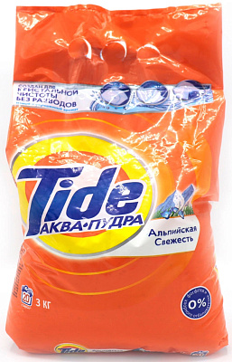  Порошок стиральный TIDE автомат Альпийская свежесть 3кг  купить