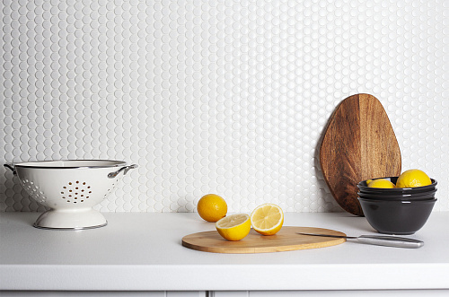 Мозаика керамическая Penny Round White Matt 31.5*30.9 Starmosaic купить