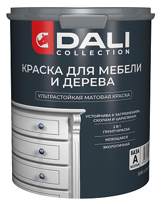 Краска для мебели и дерева Dali Collection база А 0.85л Dali 65177 купить