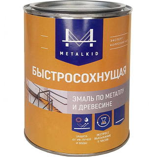 Эмаль MetalKID Express по металлу и древесине быстросохнущая полуматовая база С 10л бесцветная купить