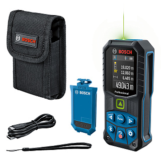 Лазерный дальномер Bosch GLM 50-27CG + BA 3,7V(зеленый луч) 0.05-50м +/-1.5мм (0601072U01) купить