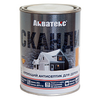 Кроющий антисептик для дерева Акватекс Сканди, карамель (0.75л)